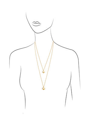 Yellow Gold Shield with Purple Enamel and Diamonds